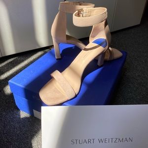 Stuart Weitzman 75 square-nudist sandals Size 6